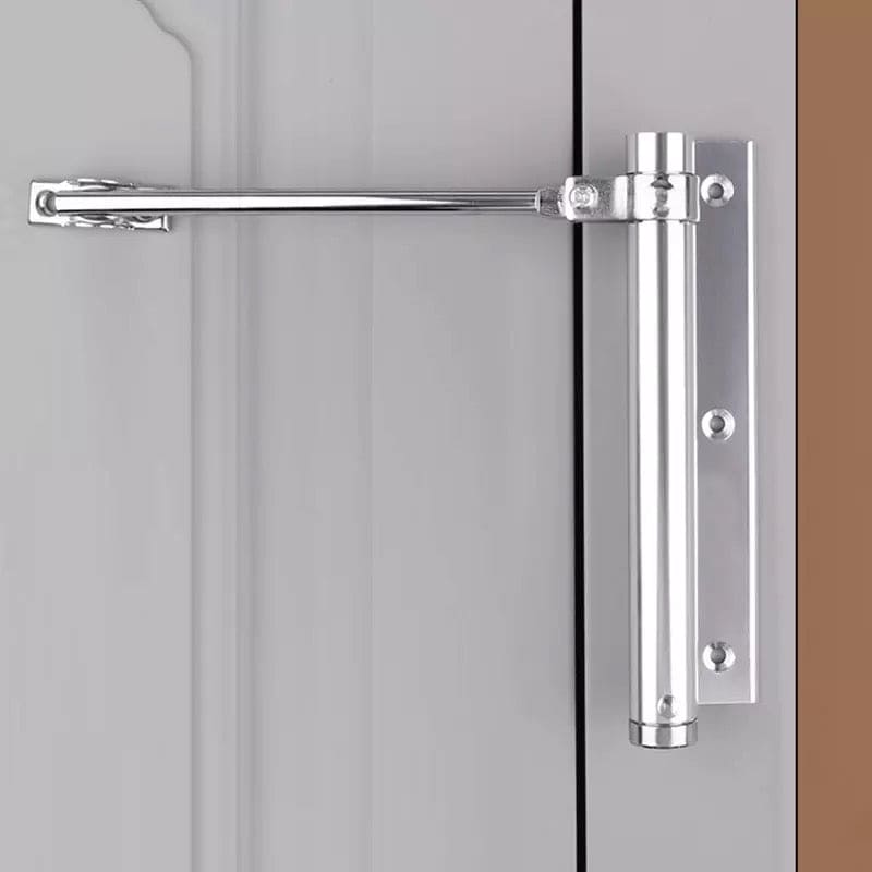 Adjustable Aluminum Alloy Automatic Door Closer, Mute Adjustable Automatically Surface Mounted Auto Closing Door, Self-Closing for Middle-Weight Door Adjustable Aluminum Alloy Automatic Door Closer, Mute Adjustable Automatically Surface Mounted Auto Closing Door, Self-Closing for Middle-Weight Door